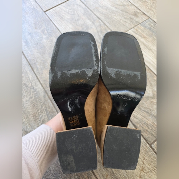 Nodaleto Women's Bulla Cara Hazel Tan Suede Block Heel Loafers 37 7 - Picture 6 of 6